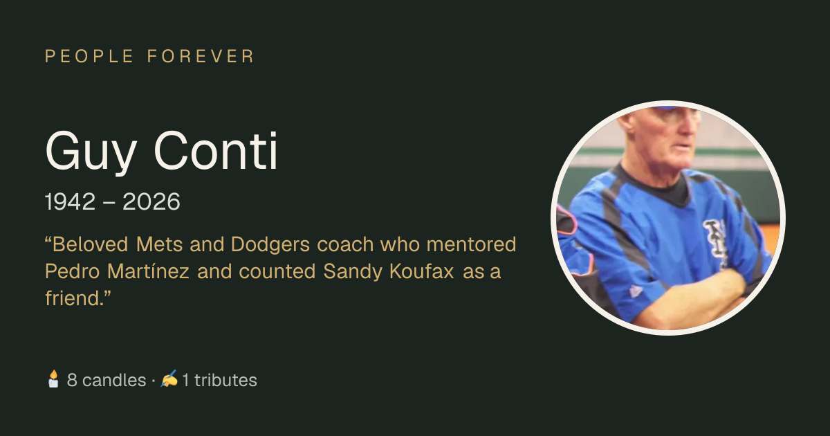 Guy Conti (1942–2026): life, family and tributes