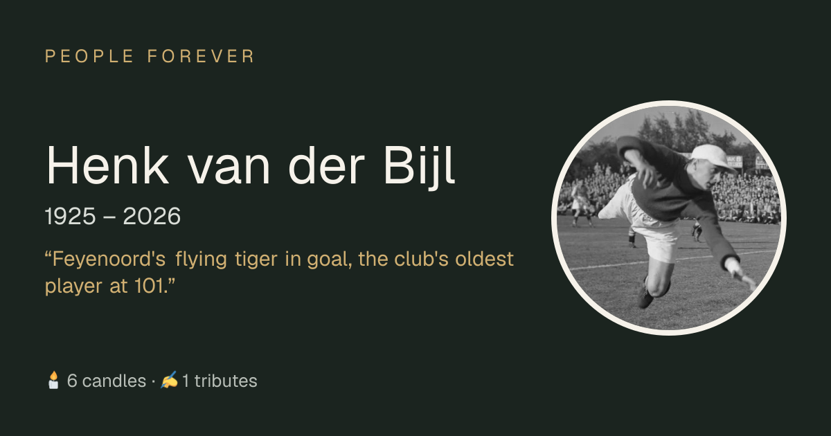 Henk van der Bijl (1925–2026): life, family and tributes