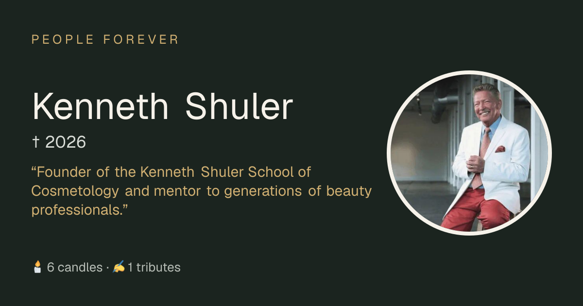 Kenneth Shuler († 2026): life, family and tributes