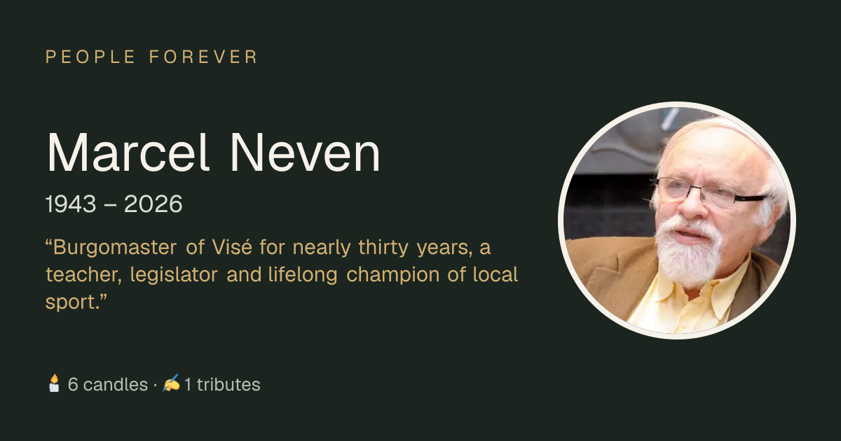 Marcel Neven (1943–2026): life, family and tributes