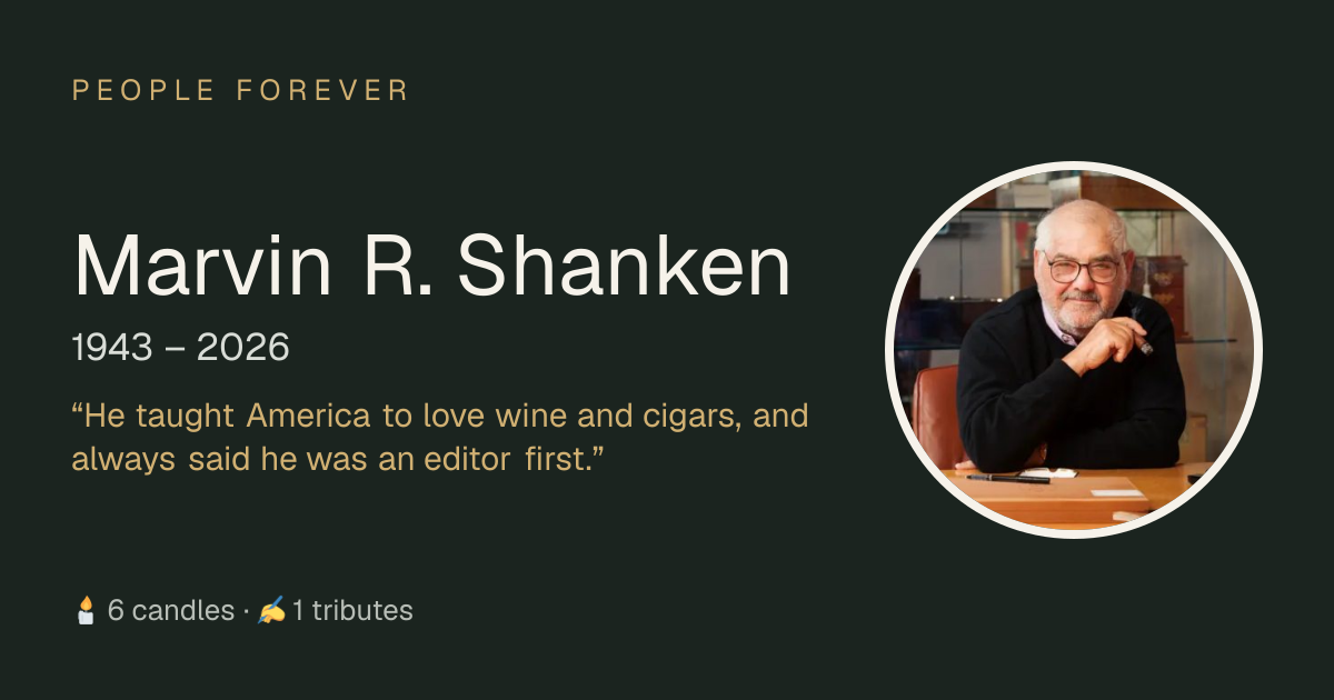 Marvin R. Shanken (1943–2026): life, family and tributes