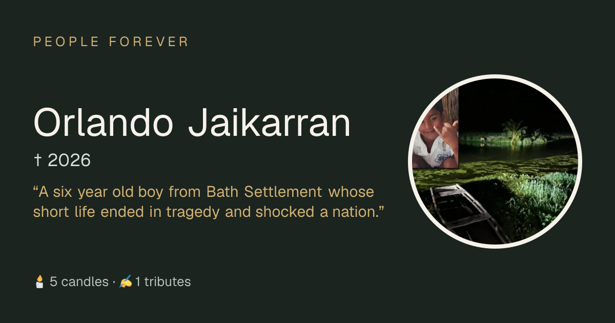Orlando Jaikarran († 2026): life, family and tributes