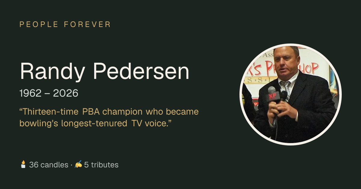 Randy Pedersen (1962–2026): life, family and tributes