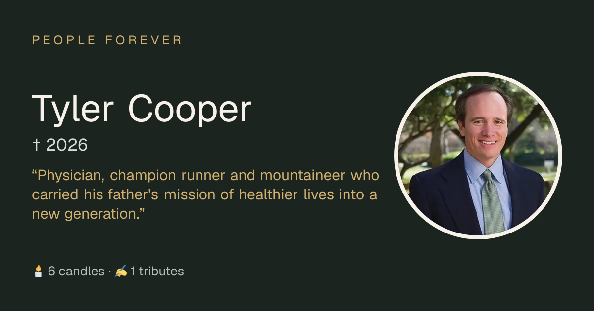 Tyler Cooper († 2026): life, family and tributes